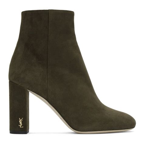 ysl mascara boots|ysl green suede boots.